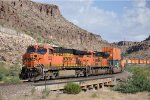 Westbound intermodal winds through the canyon